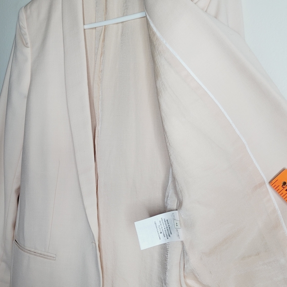 Stella McCartney Lana Wool Jacket Women's Pink Cady Blazer Size 10 Quiet Luxury - Picture 3 of 13